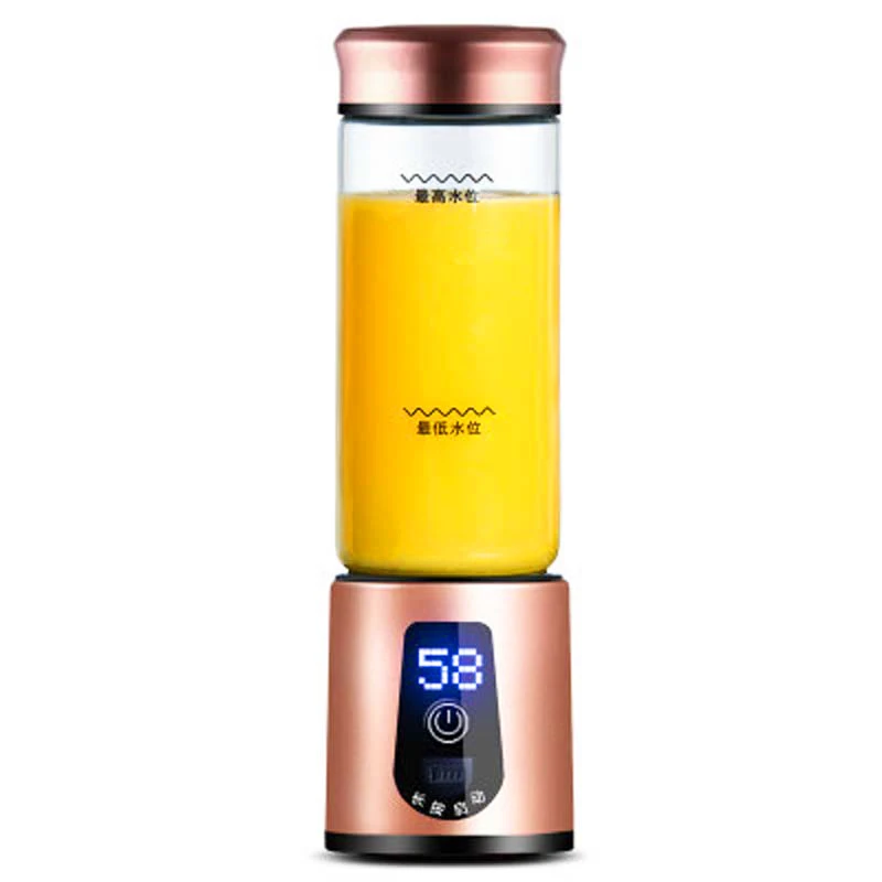 

Portable Electric Juice Cup Chargeable Juicer Blender 3000mAh Battery 7.4V 450ML Multifunction USB Fruit Mixer Juice Extractor