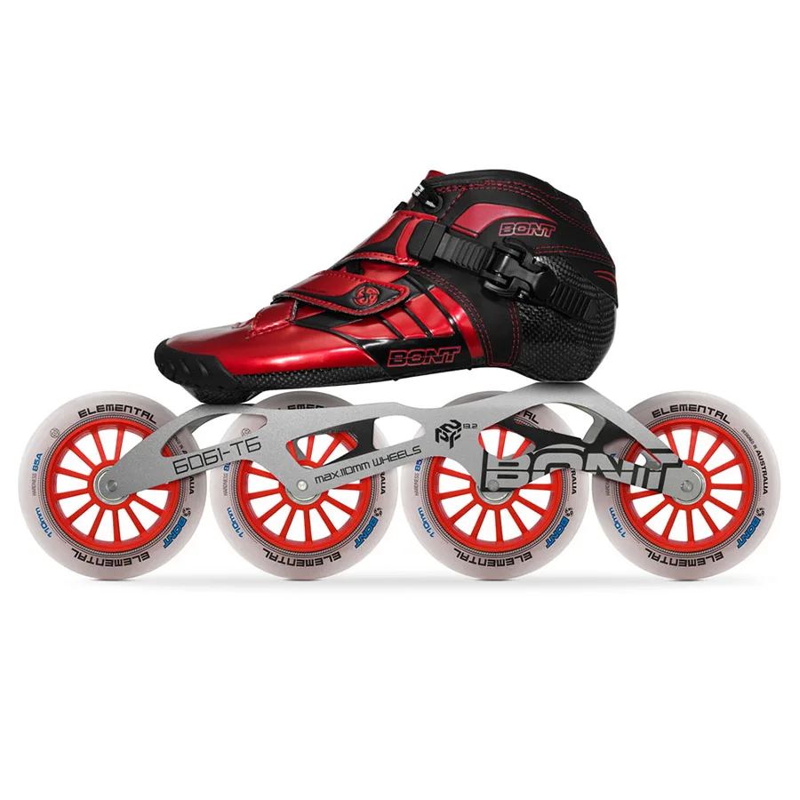 2019 الأصلي بونت Z 2PT سرعة حذاء تزلج بعجلات Heatmoldable CarbonFiber 4*90/100/110 مللي متر 6061 إطار عنصري عجلات تزلج Patines