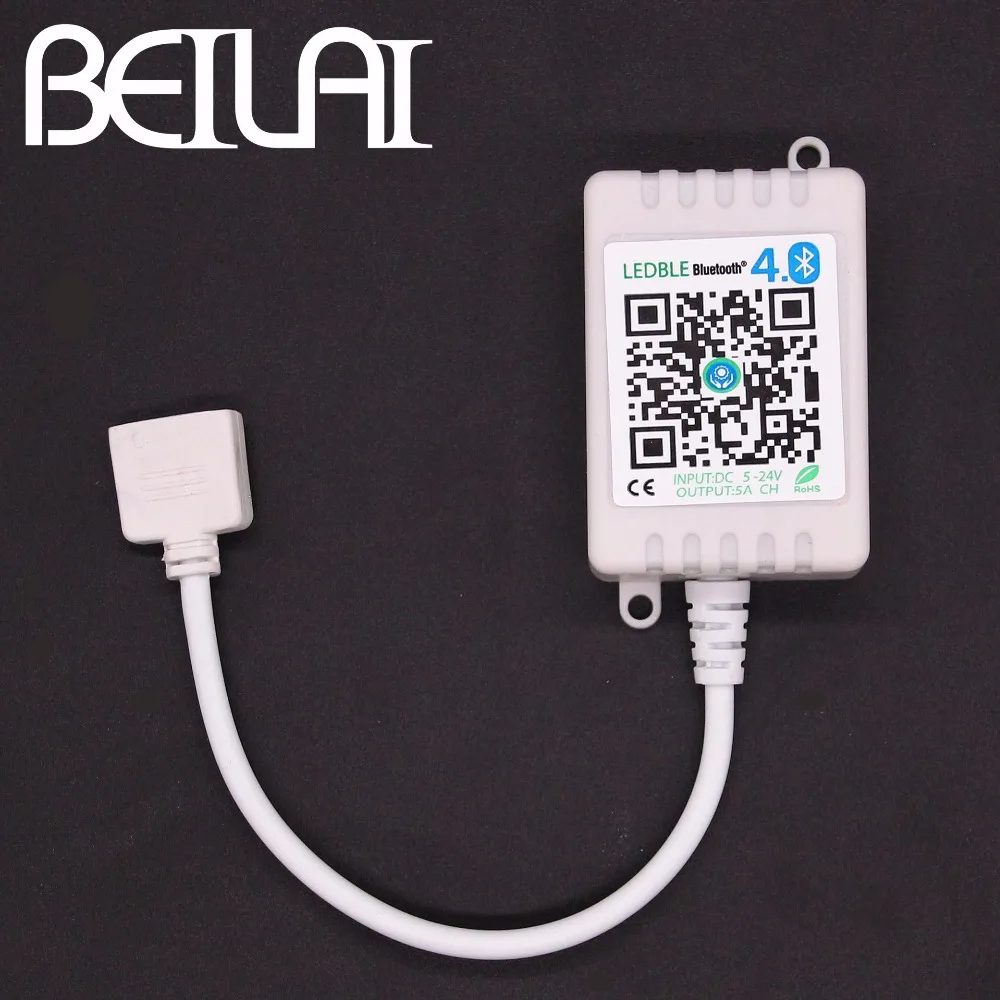 BEILAI DC 5 24 в Bluetooth светодиодный контроллер RGBW мини с функцией синхронизации музыки