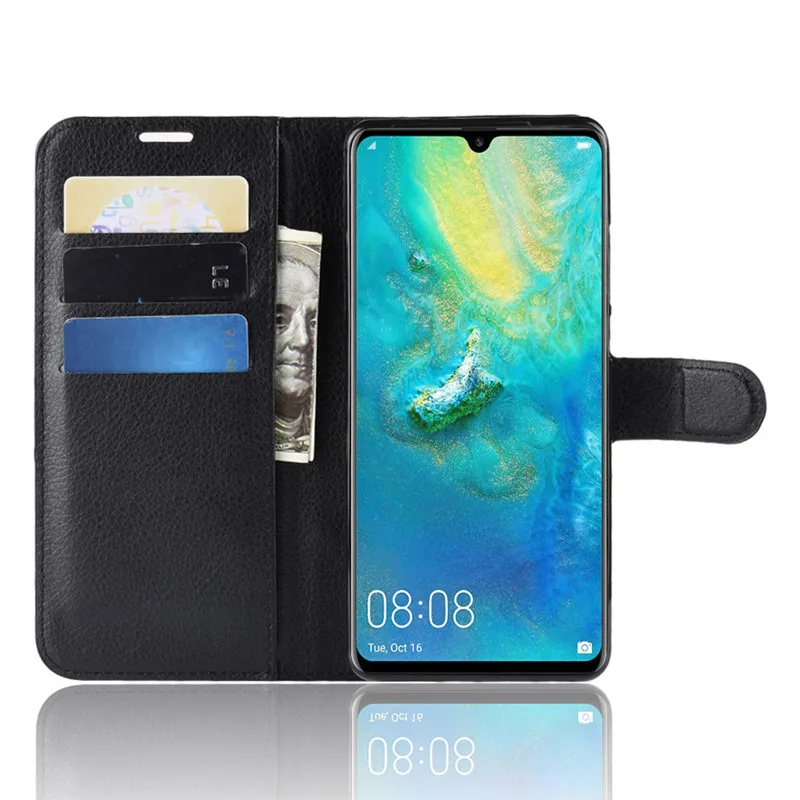 Beworlder For Huawei P30 Pro Case Lichee Pattern PU