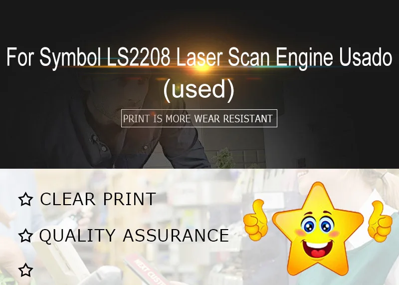 Grátis para o Símbolo Mecanismo de Varredura a Laser Frete Usado Ls2208 3 Para O Símbolo LS2208 Mecanismo de Varredura A Laser Usado (usado)