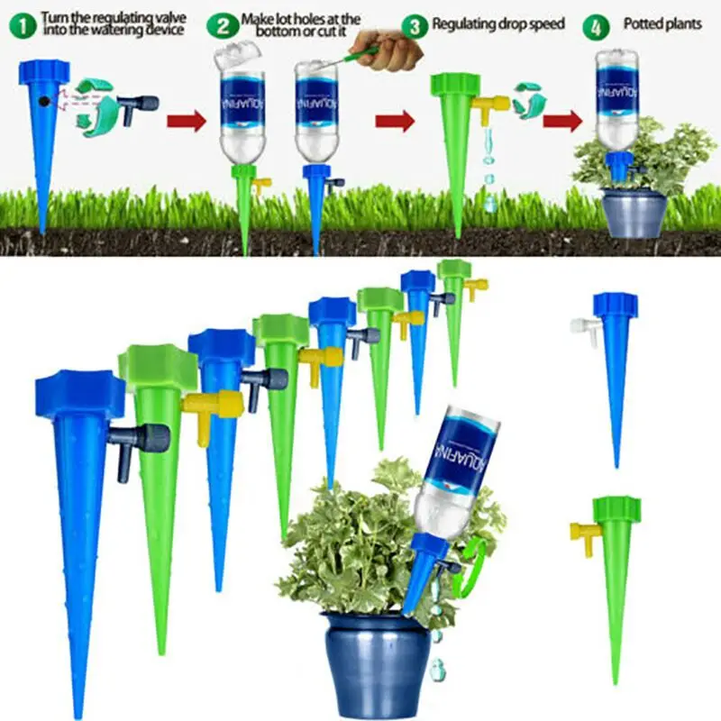 

5PCS / 12PCS Plant Water Funnel Flower Drip Spikes Automatically Watering