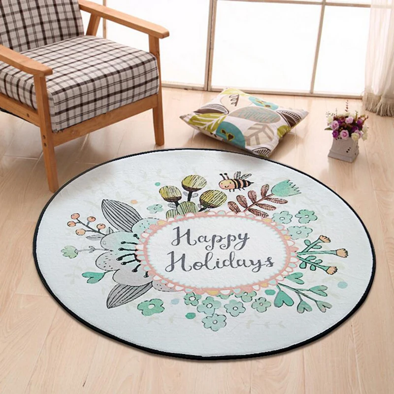 Home Supplies Coral Fleece Soft Round Cartoon Rabbit Carpet Non-Slip Water Drawing Floor Rug Chair Yoga Mat for Kids Bedroom Home Supplies Coral Fleece Soft Round Cartoon Rabbit Carpet Non-Slip Water Drawing Floor Rug Chair Yoga Mat for Kids Bedroom