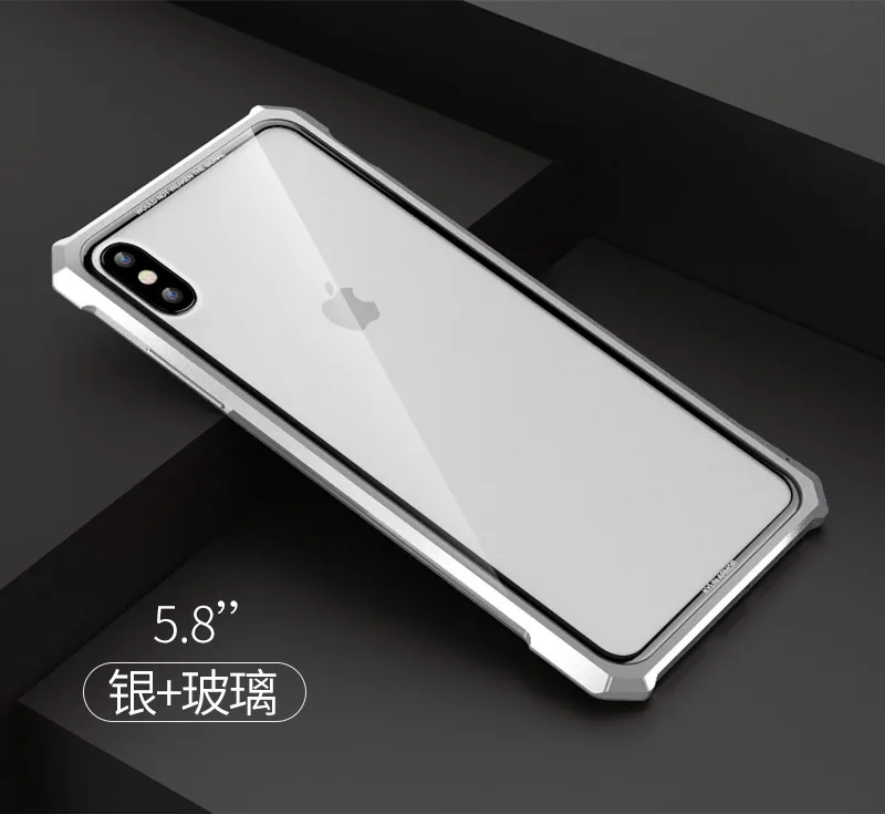 Чехол из закаленного стекла для iphone XS Max, Роскошный Металлический Шмель для iphone XR XS X 8 7 Plus, прозрачное стеклянное покрытие для iphone XS 8 Plus