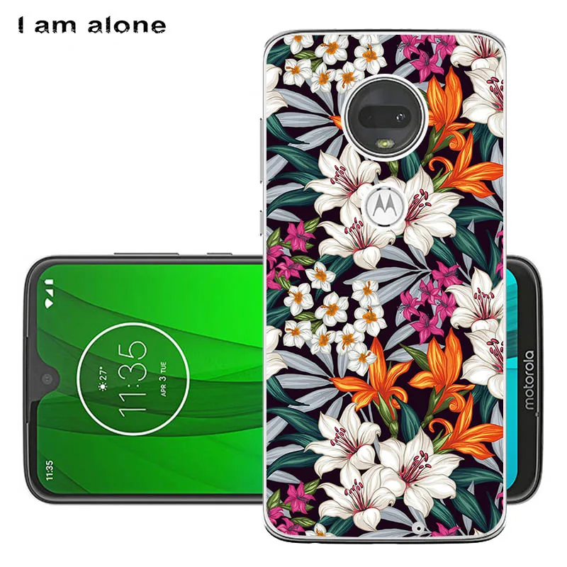 Чехлы для телефонов I am alone для Motorola Moto G7 G7 Play G7 power Solf из ТПУ, модные милые Чехлы для Moto G7