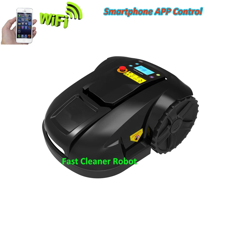  Smartphone WIFI APP Control GYROSCOPE Function Robot Automatic Lawn Mower E1800T With Extra 100 Met
