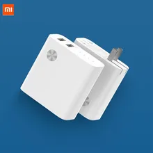 XIAOMI 2in1 Мощность банка и быстрого настенного Зарядное устройство с двумя разъемами USB, 5 В, 3A/5000 mAh 5V 2.4A Мощность Bank зарядное устройство для iPhone Xiaomi samsung чехол для телефона