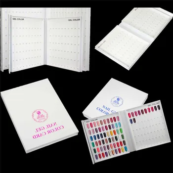 

308/216/120 False Nail Display Nail Art Gel Polish Color Chart Palette Varnish Practice Board Manicure Tool Book Color