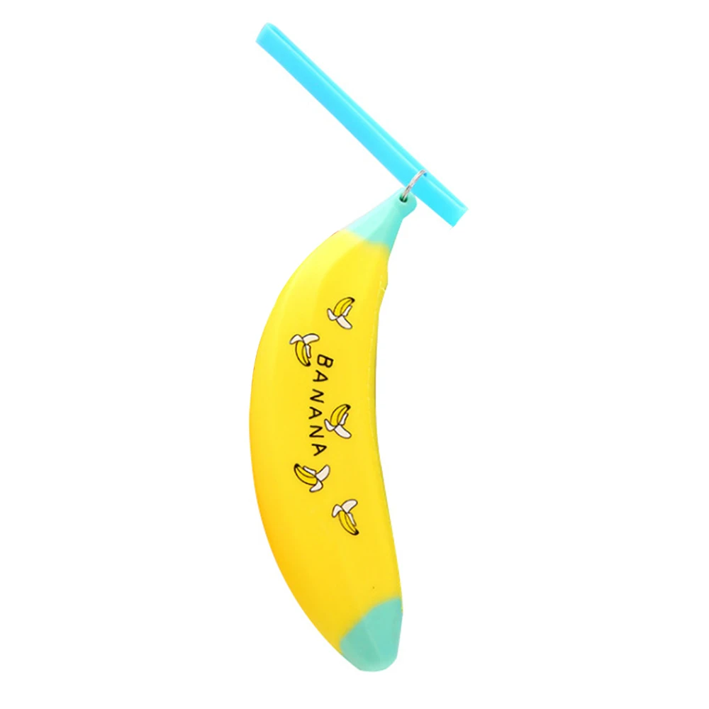 Креативный футляр для карандашей с бананом для девочек Kawaii силиконовый зеленый лук Ручка сумки для хранения ключ кошелек рекламный подарок канцелярские принадлежности - Цвет: Yellow