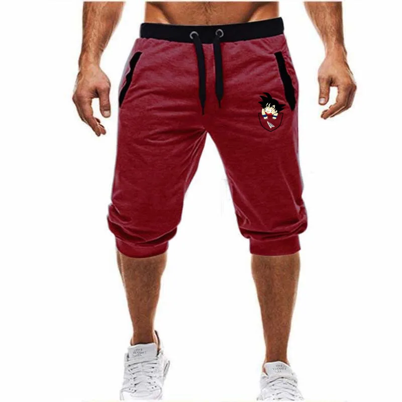 

2019 Mens gym shorts Run jogging sports Fitness bodybuilding Sweatpants male workout training Brand Knee Length short pan