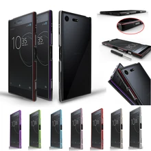 Pour Sony XZ Premium Pare-chocs De Luxe Point Culminant Cas de Vue En Métal pour Sony Xperia XZ Premium 5.5 “ultra-mince En Aluminium Pare-chocs