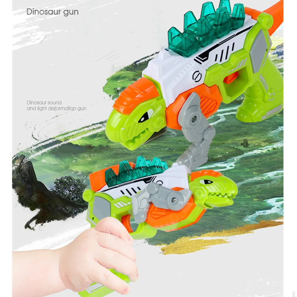 

Toy Gun for children Pistol Dinosaur Model Children Electric Kids Outdoor Game Boy gift Kids toys Dropshipping ship from US