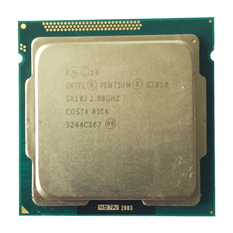 Intel G2010 двухъядерный процессор LGA1155/2,8 ГГц Совместимость H81 B85 B75 материнская плата Pentium двухъядерный процессор g2010