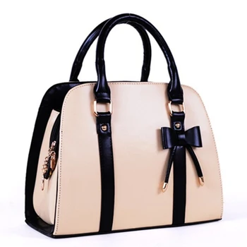

Luxury handbag pu leather shoulder bags for women 2018 fashion Bow handbags messenger Bag Women sac a main Bolsa Feminina
