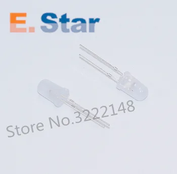 

500pcs 5mm White Diffused LED Diode Round Light Emitting Diode 20mA 5 mm LED Lamp Wide Angle Through Hole Electronics Components