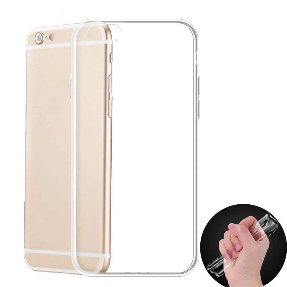 

Case for iPhone 6s 6 Case Soft Ultra Thin Anti-knock Shockproof Clear Silicone Luxury Cell Phone Cover Cases for iPhone 6s 6plus