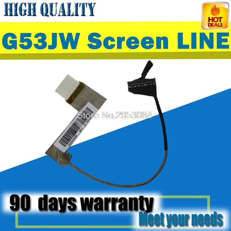 G53JW линия экрана для For Asus G53S G53SX-DH71 G53SW LVD LED 1422-00U3000 Гибкий плоский кабель обмотки