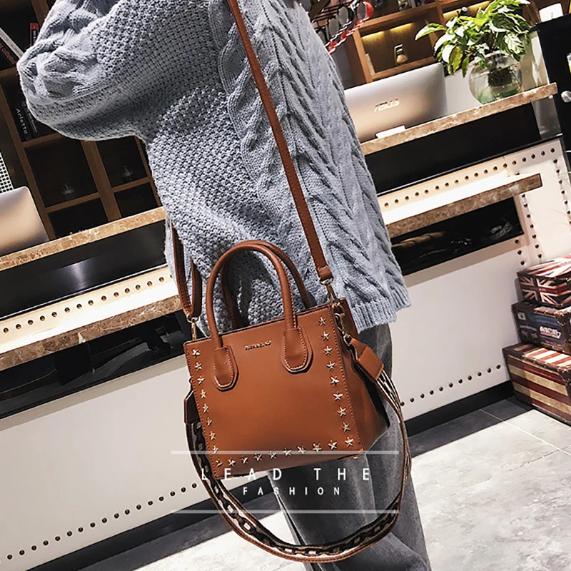 Aitesen пентаграмма сумки заклепки звезды плеча Crossbody obag TA известная марка Tote Michael