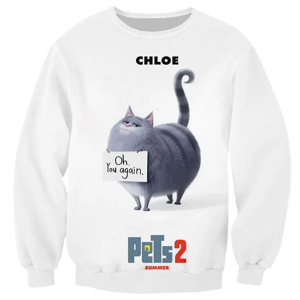 

Kids Sweatshirts The Secret Life of Pets 3D print Hoodie Snowball Cartoon Baby Girl cute Cats Dog hoodies boy pullover outfits 4