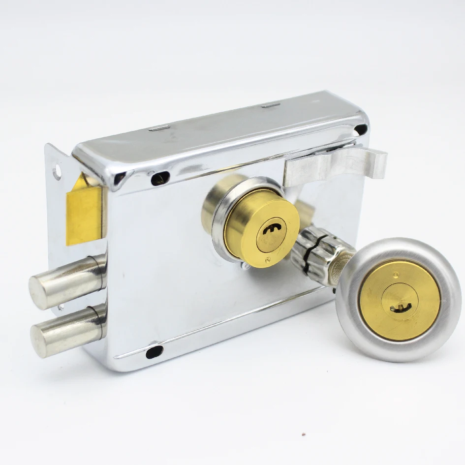 

Best Copper core Iron Door Locks Security Anti-theft Lock Multiple Insurance Lock Wood Gate Lock For Furniture Hardware