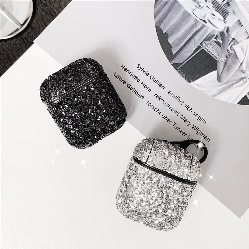 

Beautiful Bling Diamond Decorative Case For Airpods Case Luxury Wireless Bluetooth Earphone Protective Coque For Airpods Apple