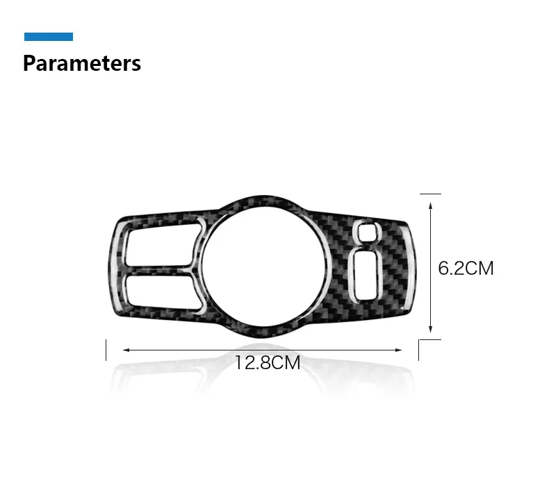 for BMW F10 F07 F01 F25 F26 LHD Carbon Fiber Car Headlight Switch Cover Trim Stickers 5 Series Accessories Car Styling (9)