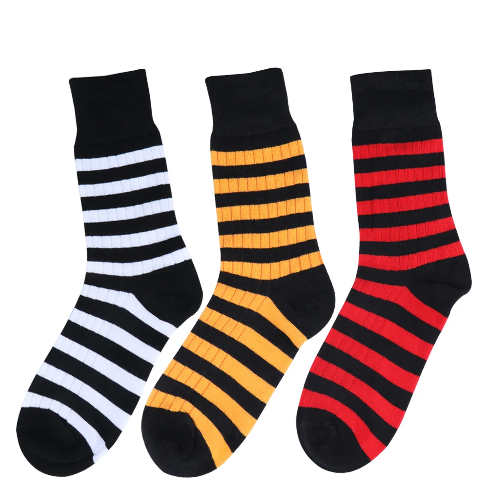 Корейские мужские полосатые клетчатые квадратные черно-белые носки для команды Harajuku, модные уличные полосатые клетчатые цветные носки