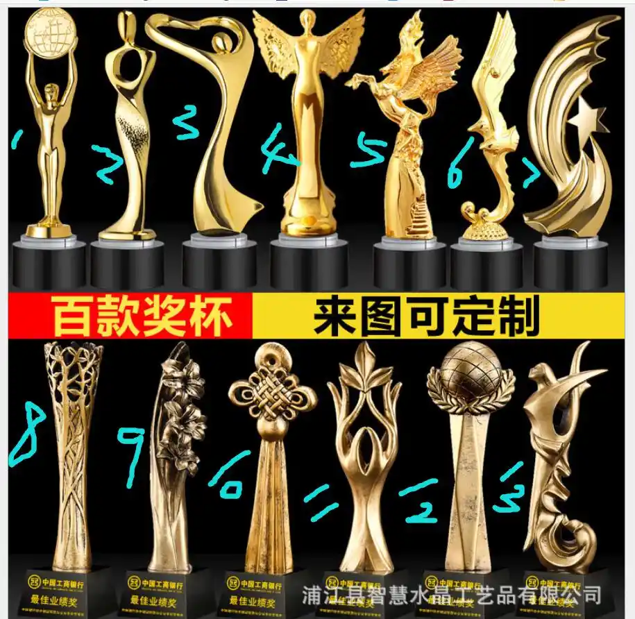 Custom Trophy Classic Oscar Rising Star Award Zinc Alloy Custom Made Trophies Creat Metal Resin Awards Handicraft Crafts Statue Figurines Miniatures Aliexpress