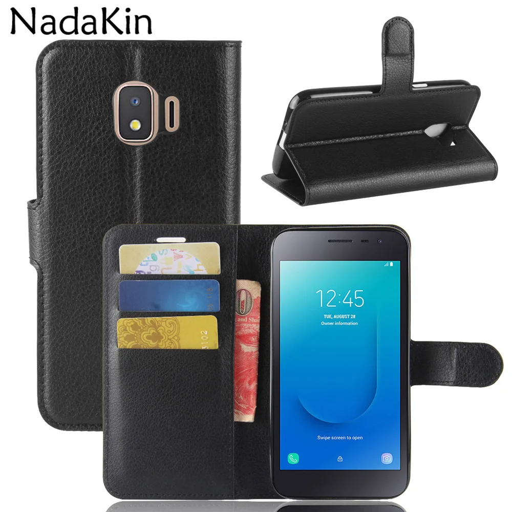 

For Samsung Galaxy J2 Core Flip Book Case Cover Wallet Card Money Pockets Leather Phone Shell Anti Dust Scratch