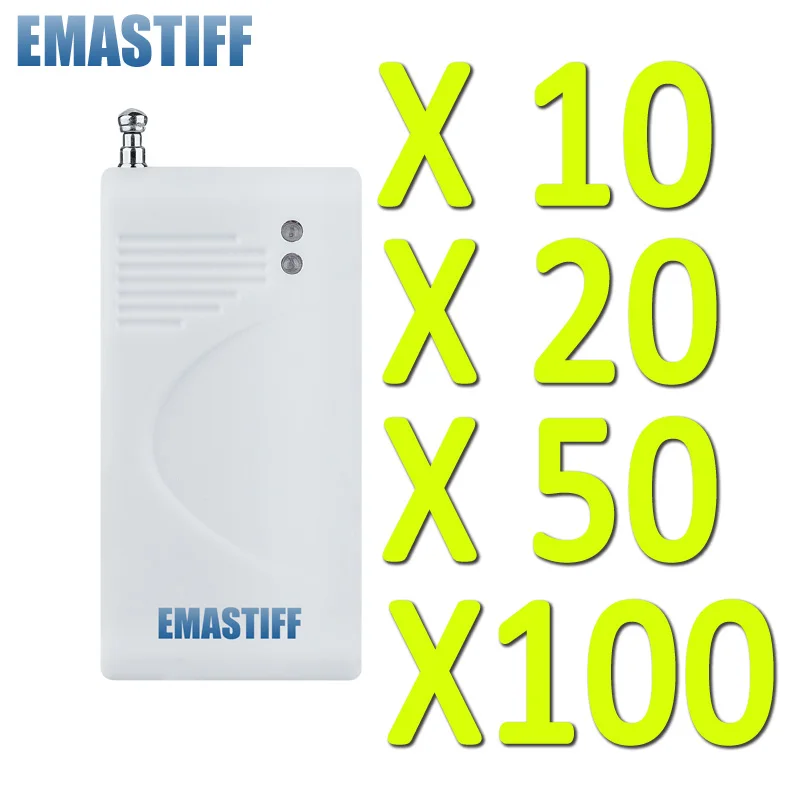 free shipping!wholesale 10/20/50/100 pcs 433MHz Wireless Glass Vibration Breakage Sensor Detector For Our GSM PSTN Alarm System