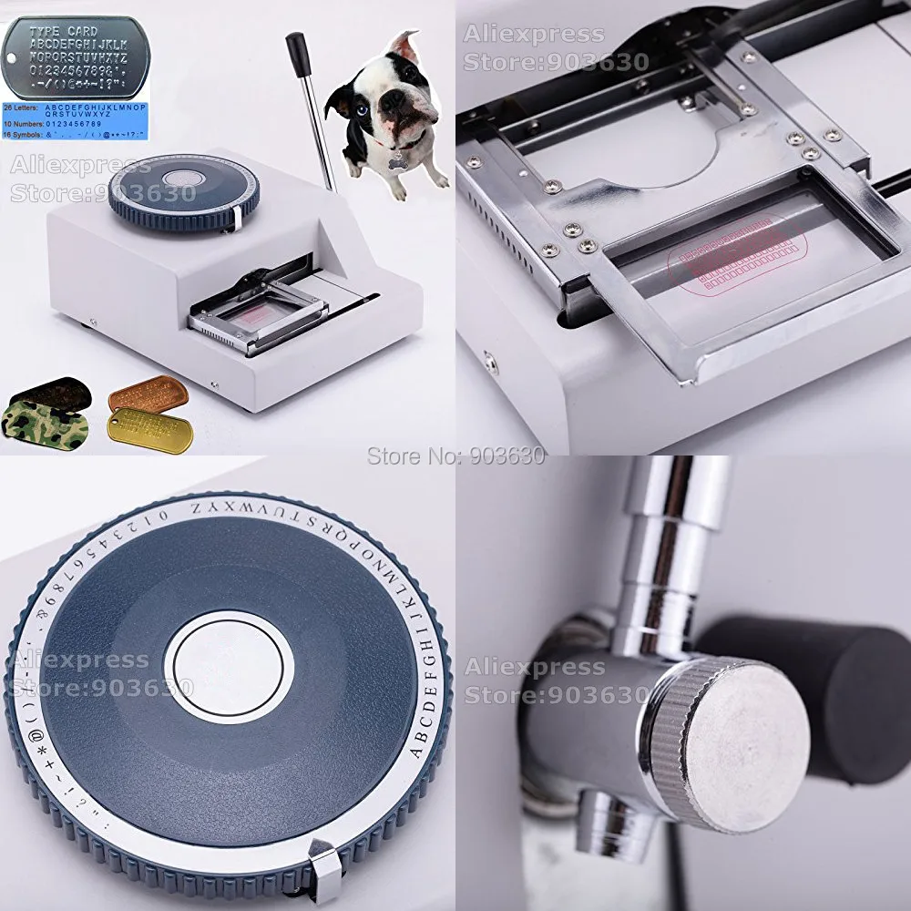 Stainless Steel Dog Tag Machine Embosser Stainless Steel Embossing
