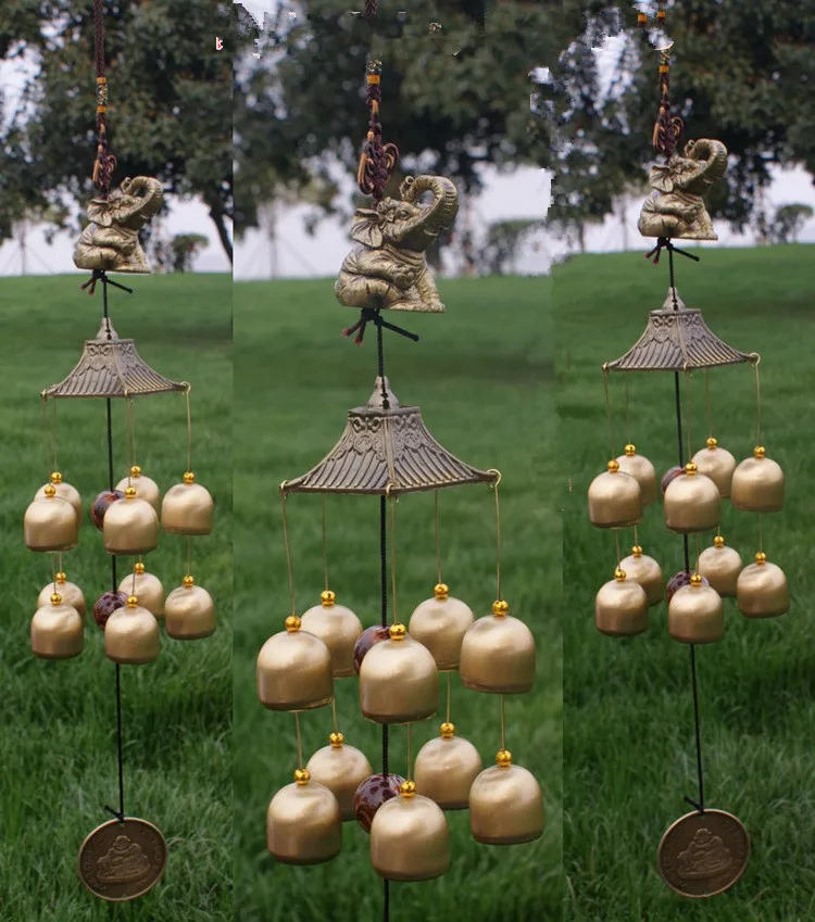 Chinese Tradition National Style 10 To 15 Pure Copper Bells Mascot