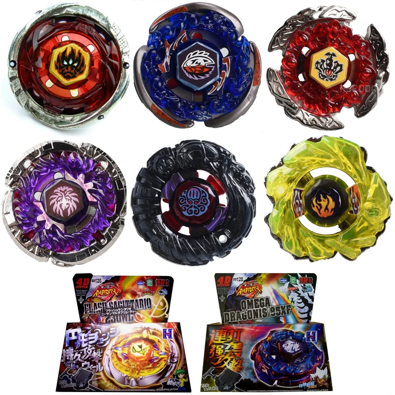 Beyblade взрыв игрушки металлический сплав 4D Прядильный механизм комплект BB116 BB117 BB119 BB121 быстро спиннинг игрушка борьбу с Launcher подарок # E