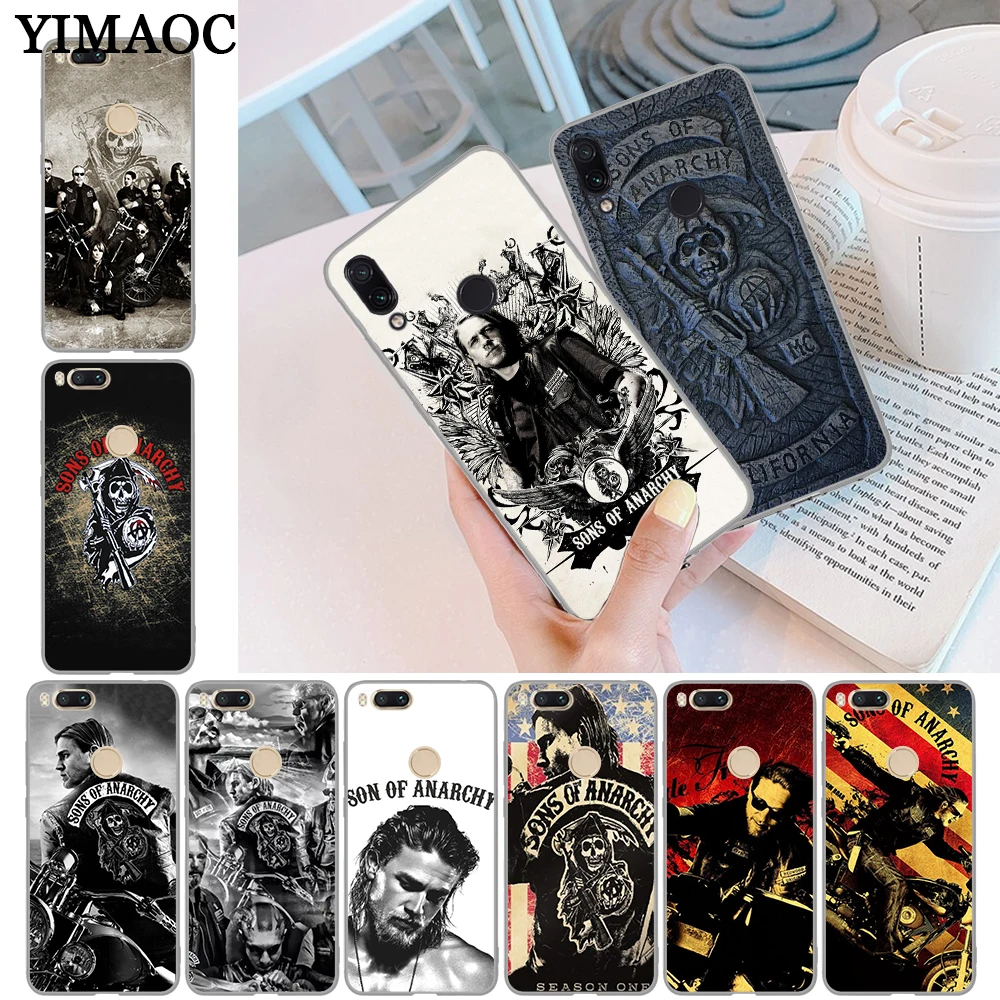 

YIMAOC American TV Sons of Anarchy Soft Silicone Case for Xiaomi Redmi Note 4 4A 4X 5 Plus 5A Prime 6 Pro 6A S2 7