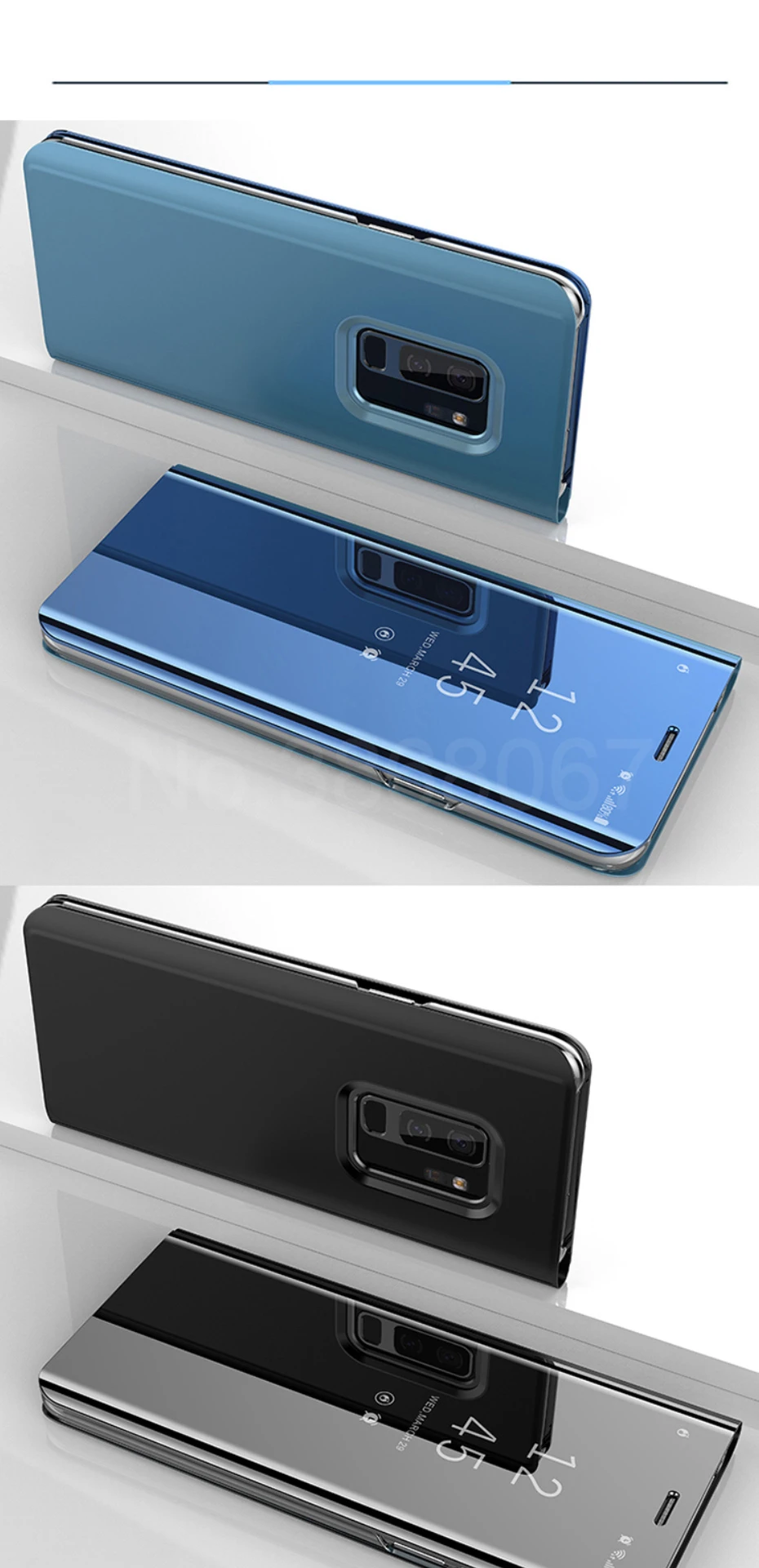 Чехол-книжка на подставке зеркальный чехол для телефона для samsung Galaxy S10 S9 S8 плюс S10E A7 A8 A6 J4 J6 плюс A6s A8s A50 A70 A90 M10 M20 чехол