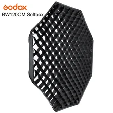 Godox 120 см восьмиугольная Вспышка Speedlite Студия фото свет мягкая коробка w/решетка с ячейками зонтик софтбокс Bowens крепление