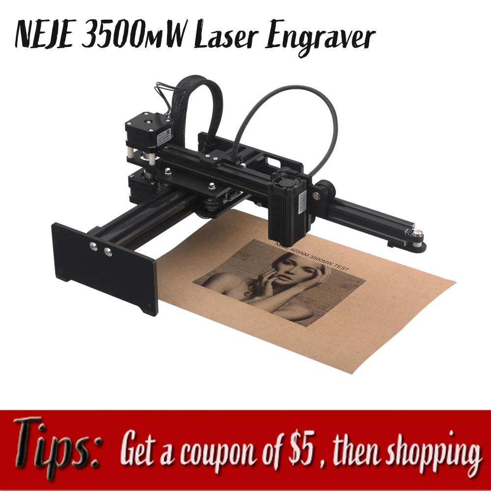 NEJE 3500 мВт высокоскоростной лазерный гравировальный станок USB DIY CNC лазерный гравер принтер автоматический ручной работы Инструменты для сжигания древесины