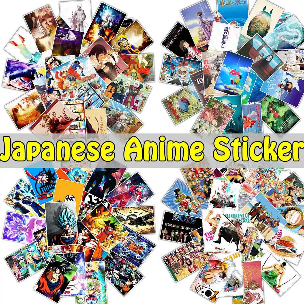 

25/42pcs/pack Mixed Japanese Anime Miyazaki Hayao Stickers Waterproof Dragon Ball DIY Sticker For Kids Luggage Laptop Decor
