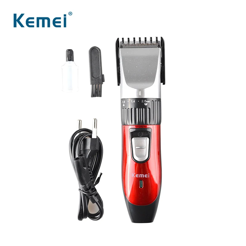 

Kemei Men's Rechargeable Electric Adjustable Hair Clipper Trimmer Kit Battery Trimmer