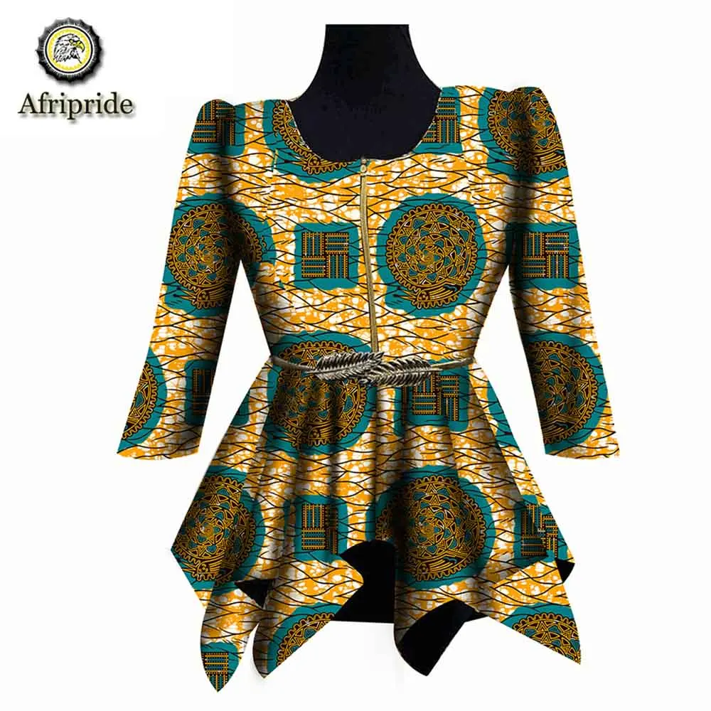 2018~2019 African women coat  pure cotton  spring&autumn ankara print dashiki bazin riche fabric AFRIPRIDE fashion coat S1824005