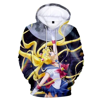 

Sailor Moon Anime Leisure Hoodies Sweatshirts style Kpop Fashion New Streetwear Clothes 4XL Luxury Harajuku Super Sailor Moon