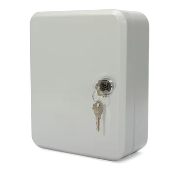 

20 Hook Metal Wall Mount Lockable Security Metal Key Cabinet Storage Box Safe Storage Box with 20 Tags Fobs Wall Mounted