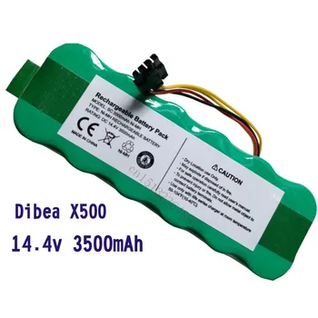 

14.4V 3500mAh Rechargeable NI-MH Battery Pack for Dibea Sallei ranunculaceae X500 X580 KK8 Ecovacs Worsley Mirror CR120