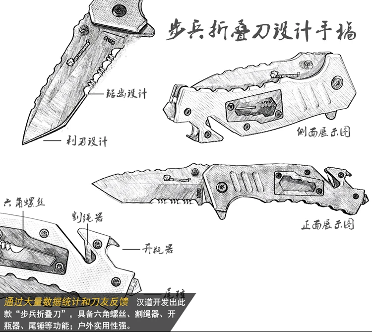 HX на открытом воздухе, тактический складной нож для пеших прогулок, кемпинга, спорта на открытом воздухе, нож для выживания, многофункциональный охотничий нож