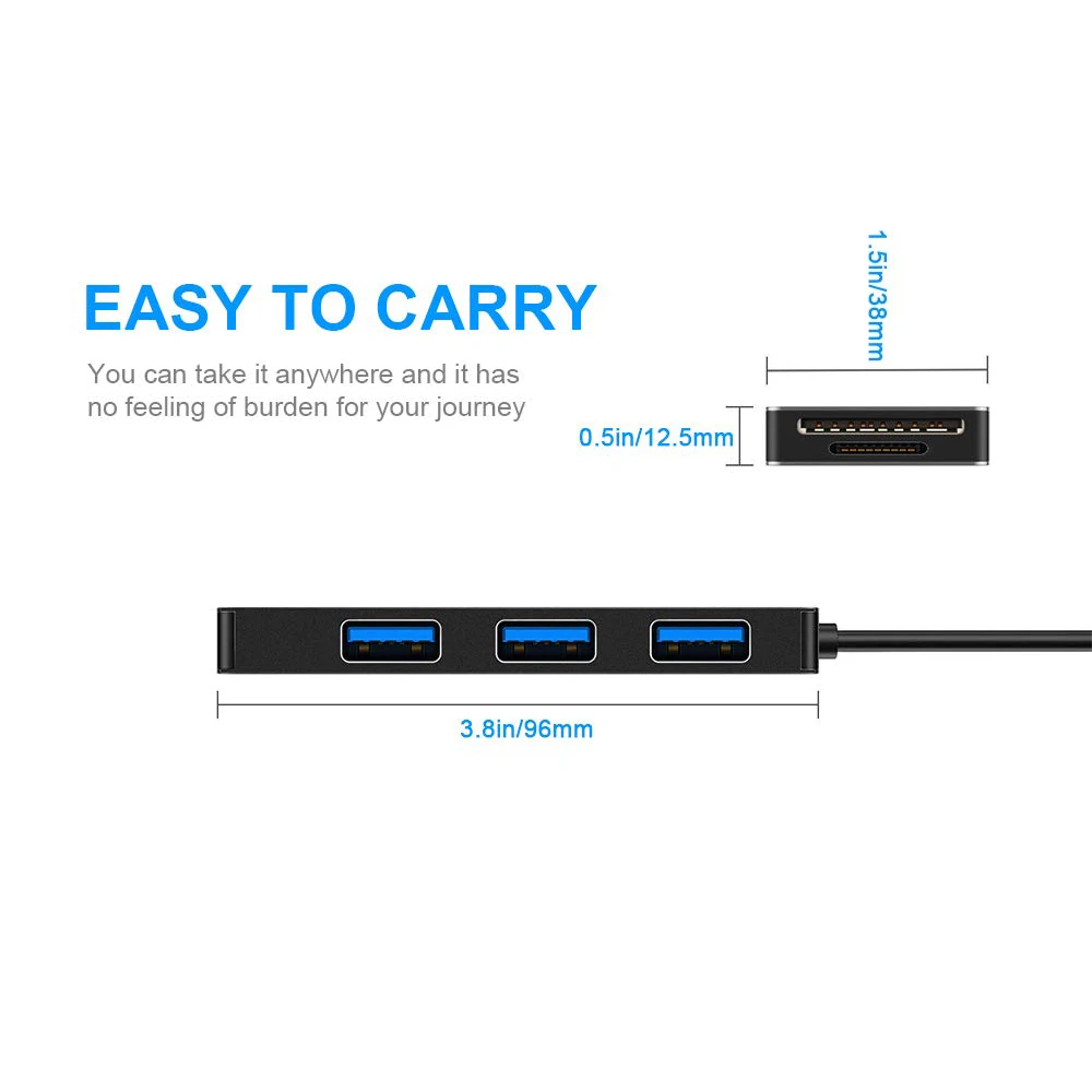 Leadzoe кардридер Тип C 3,0 SD/Micro SD TF смарт-карта памяти адаптер для ноутбука USB 3,0 концентратор 3 порта разветвитель OTG кардридер