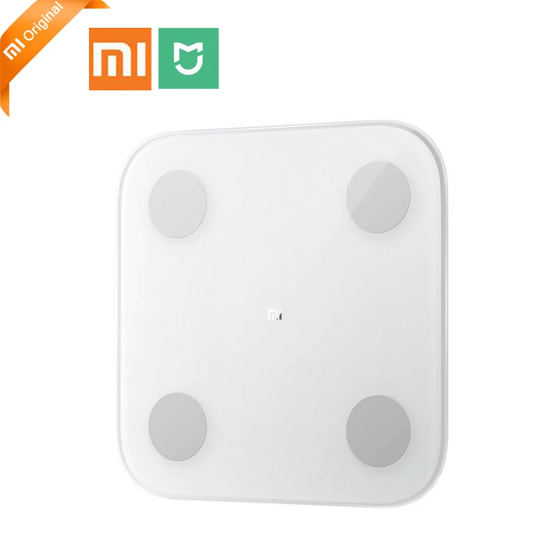 Xiaomi mi Smart Body Fat Scale 2 Health mi fit APP монитор композиции тела с светодиодный дисплей скрытый и большой коврик для ног