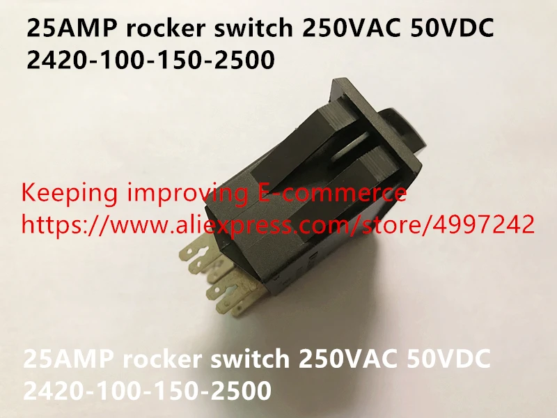 original novo 100 25amp rocker switch 250vac 50vdc 2420 100 150 2500 04