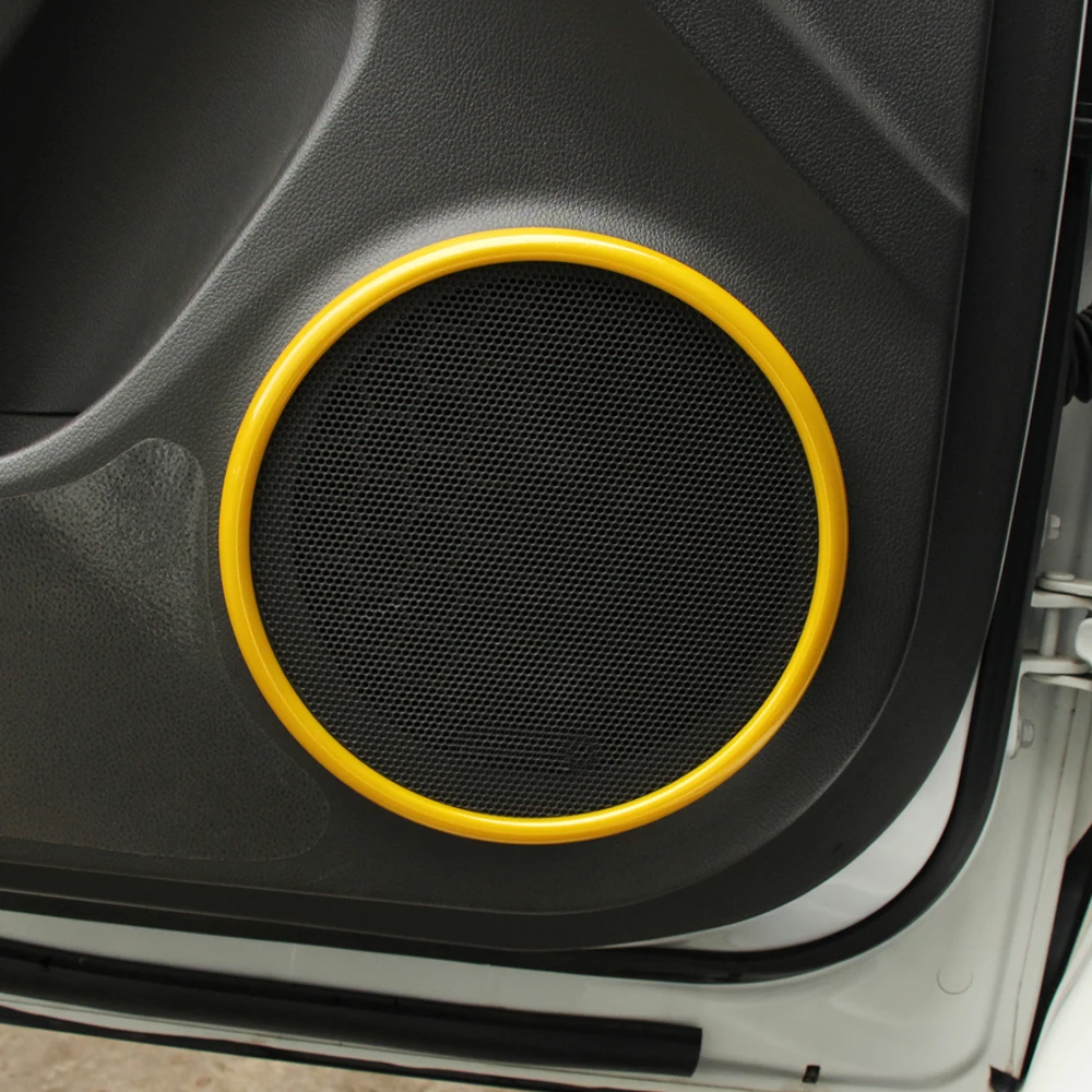 4 шт. автомобиля ABS хромированная дверь стерео динамик кольцо крышка украшения отделка Подходит для Chevrolet Cruze Авто Стайлинг