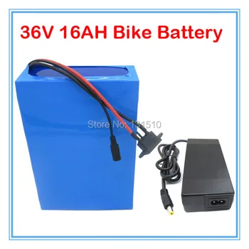 

1000W 36V lithium battery pack 36 Volt 16AH electric bike Ebike battery With 30A BMS 42V 2A charger