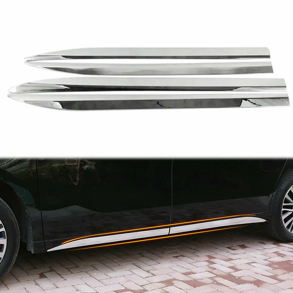 Abs Car Side Door Cover Trim Garnish Strip For Toyota Vellfire Alphard